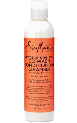 Limpiar acondicionador cowash sustituto del champú de la marca Shea Moisture