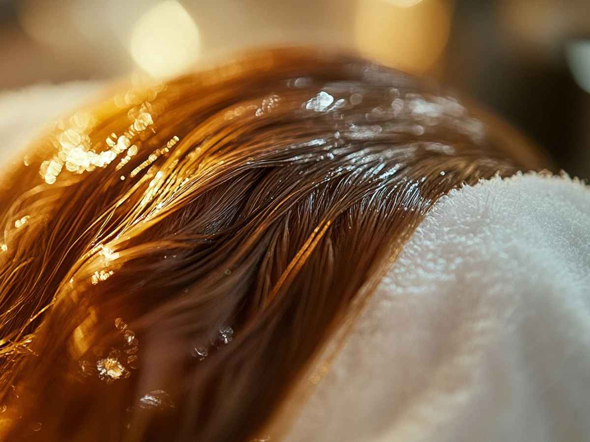 Tratamiento de aceite caliente para nutrir y fortalecer el cabello